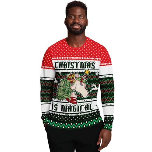Christmas Is Magical Unicorn Sweatshirt, alternative view 1
