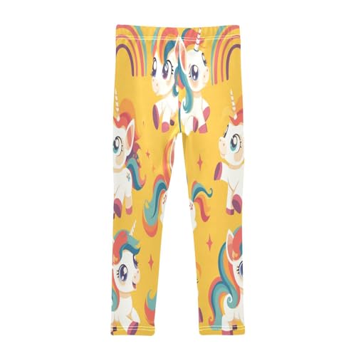 Toddler Girls Leggings Printed Yoga Pants Leggings Rainbow Horse for Kids2