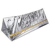 RASTKY Tienda Ligera de Emergencia, Refugio de Supervivencia Plegable Reutilizable para Acampar y Senderismo