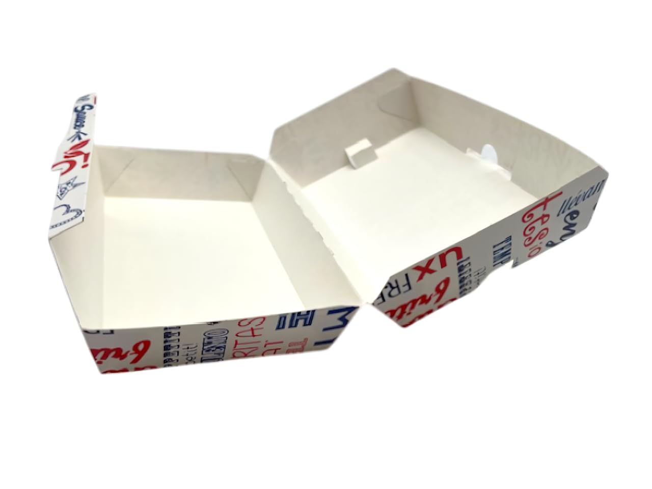 Lot de 200 - Boîtes Sandwich en Carton | Emballages Alimentaires Résistants | Idéales pour Boite kebab,Sandwichs, Wraps et Menus à Emporter | Boîtes Jetables pour Snack, Restaurant et Food-Truck