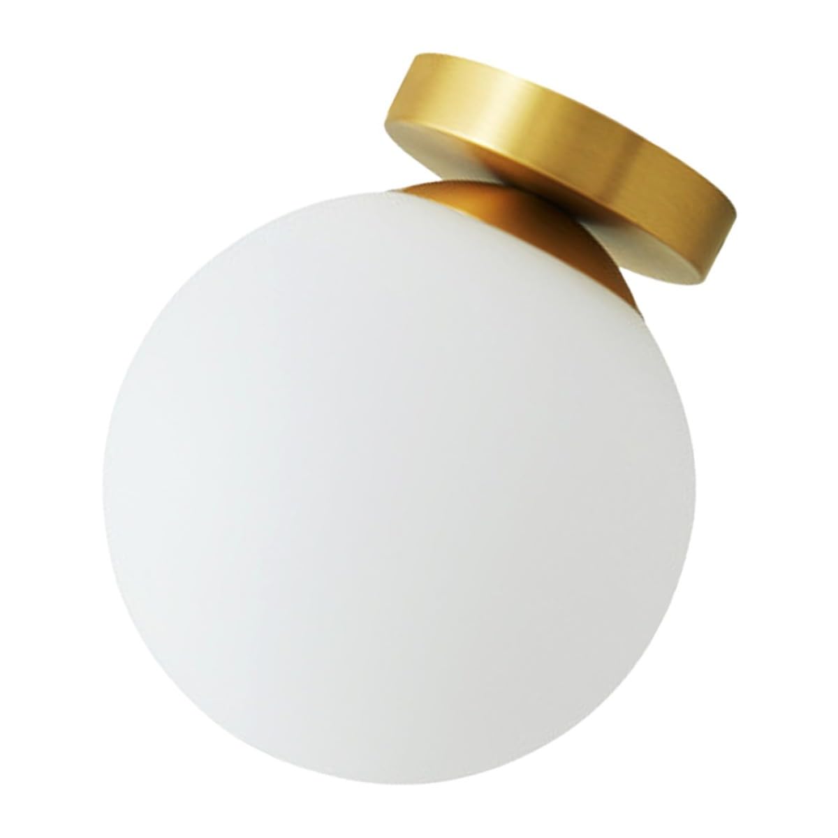 Plafonnier LED rond en verre G9 : solution éclairage salon compact - 8