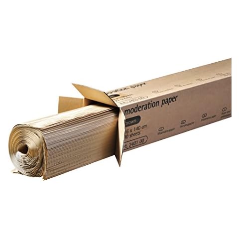 Legamaster 7-240100 Moderationspapier, 80 g/m², 100 Bögen, 116 x 140 cm, braun - brown paper, Kraft Papier zum moderieren für Pinboards Cover