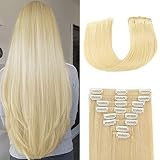 Clip in Hair Extensions Real Human Hair Double Weft Handmade Straight Human Hair Extensions 8pcs 70g