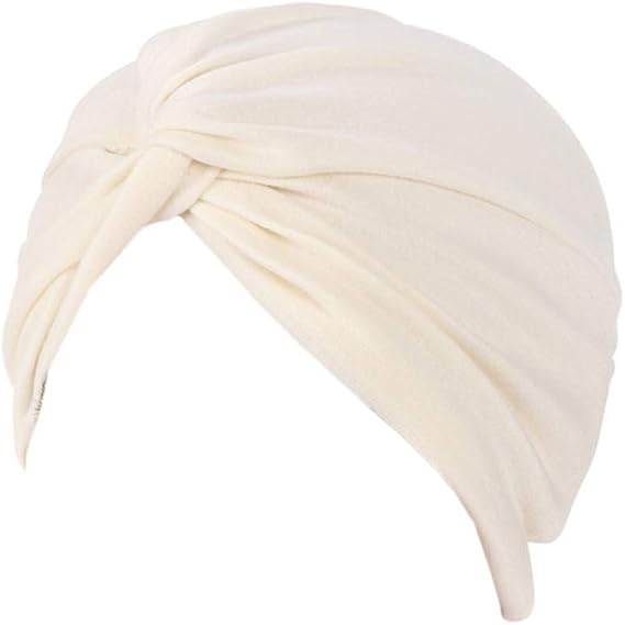 Pleasted Hair Wrap Turban Hat 