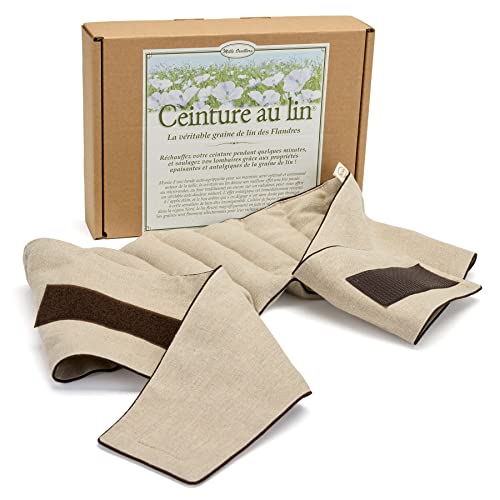 Almohada cinturón de lino para teletrabajo y relax en el sofá con banda ajustable