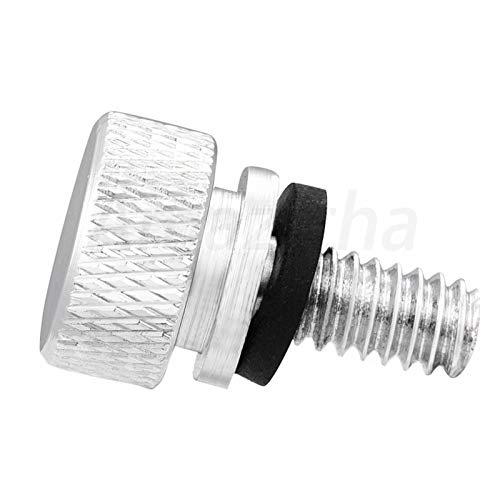Amazicha Chrome Stainless Steel Seat Bolt Tab Screw Mount Knob Cover Compatible For Harley Davidson Sportster Softail Touring Dyna 1996-2023 #TOP5