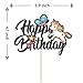 Kaakswa Unicorn Happy Birthday Cake Topper,Rainbow Unicorn Theme Cake Butterfly Cake Decorations for Girls Birthday Party Supplies