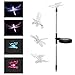 Produktbild WE-HYTRE Solar-Gartenleuchten,Libelle/Schmetterling/Vogel Form Dekoration Lichter Für Gartendekoration Weg Rasen Lampe,Farbwechsel LED Garten Solar Licht