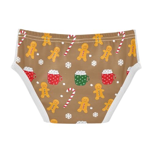 ODAWA Christmas Gingerbread Cotton Underwear, 2T Boys Underwear Briefs2