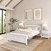 Plank & Beam Solid Wood Queen-Size Bed, White