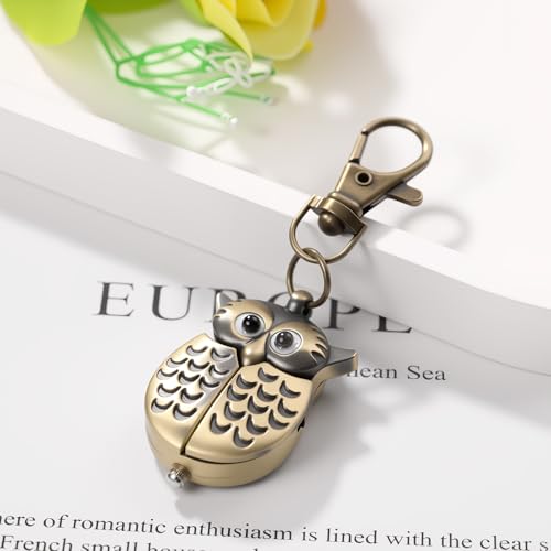 Image of JewelryWe Vintage Pocket Watch Cool Gear Steampunk Retro Pendant Necklace Watches for Men Women Halloween Costumes Daily and Office