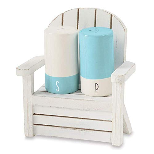 Salt and pepper shaker Mud Pie set de table champêtre chic de 3 pièces