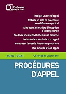 Livres Couvertures de Procédures d'appel