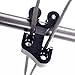 FUNTRESS Aluminum Compound Bow Cable Slide Bow String Splitter Roller Glide (Black)