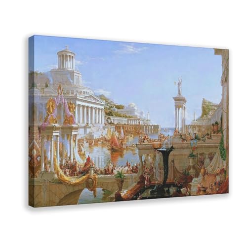 The Course of Empire Consummation Thomas Cole toile murale encadrée 30x45cm