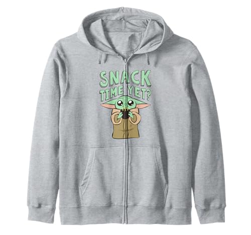: The Mandalorian Grogu Snack Time Yet Chest Logo Felpa con cappuccio