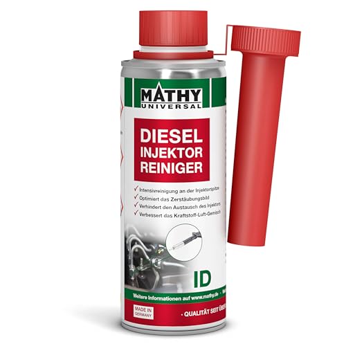 MATHY-ID Injektoren Reiniger Diesel (200 ml) - hochwirksames Diesel Additiv zur Reinigung der Einspritzdüsen im Dieselmotor - Einspritzdüsen Reiniger
