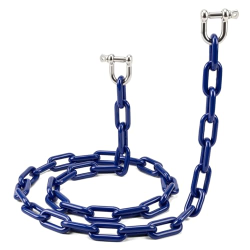 Chaîne d'ancrage pour bateau avec revêtement en PVC MorningRo et manille en inox pour kayak