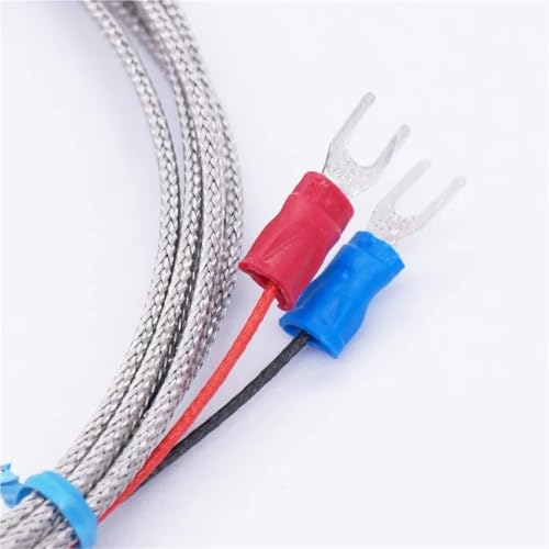 Termopar tipo K NPT 1/4 con cable de 2m y sonda de tornillo para control de temperatura 0-600°C LT-104 3