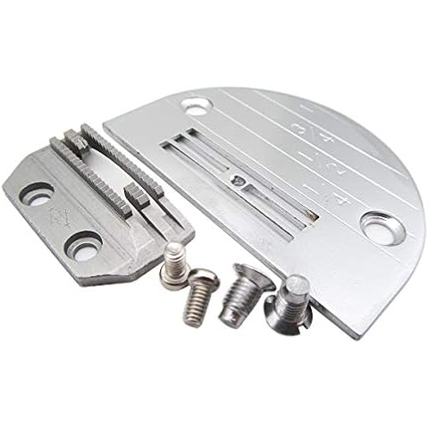 CKPSMS Brand - #149057+147150 1SET NEELDE Plate&Feed Dog with Screws Compatible with JUKI Brother Single Needle Sewing Cover
