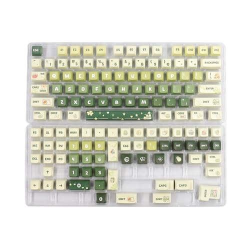 Touches Clavier Mécanique PBT XDA Vert Clair pour Customisation de Jeu