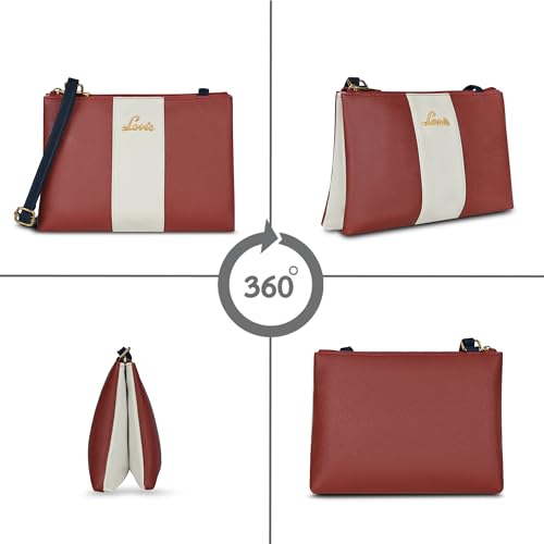 Image of Lavie Women's Lynn 2C Colorblock Crossbody Sling Bag | Top Zip Sling Bag | Ladies Purse Handbag | Gift for Women