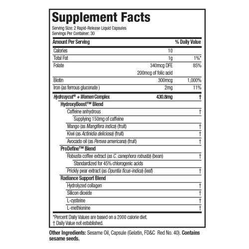 Hydroxycut 753106 +Women - 60 Rapid-Release Liquid Capsules thumb #3