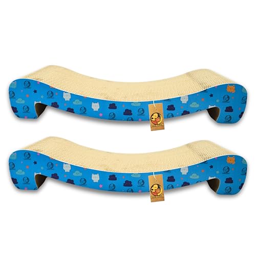 Foodie Puppies Cat Scratching Pad with Catnip, Corrugated Cat Scratcher Cardboard for Indoor Cats, Kitten for Furniture Protection, Durable Texture Design (M-Sitting Sofa, Pack of 2) (B0C7MYG911) Amazon Price History, Amazon Price Tracker