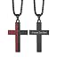 Half Baseball+ Half Bible Verse Cross Pendant Personalized
