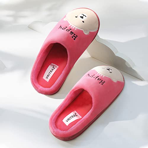 Image of VRITRAZ Women's Comfort Slip On Closed Toe Warm Winter House Clog Indoor Slipper