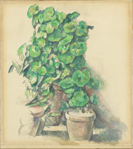 Toile Cézanne Géraniums 60x90cm pour décorer un grand mur vide