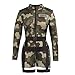 Spooktacular Creations 3 Pcs Army Costume Women, Halloween Swat Costume Women for Halloween Cosplay Party -M
