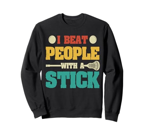 Jugador de Lacrosse Golpeo a la gente con un papá entrenador de palo lax Sudadera