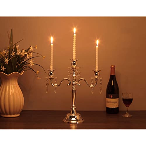 Portacandele più Vecchio Candelabro 3 Braccia/5 Braccia Portacandele in Lega Stile Europeo Romantico Candeliere per Matrimonio Decorazione Portacandele per Arredamento Casa Candela