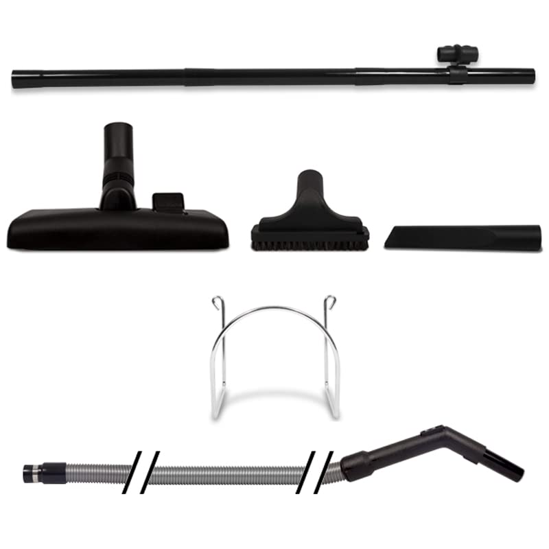 Estuche simple de 10 m completo flexible, cepillos, accesorios para aspiradora centralizada, compatible con todas las marcas y aspiradores centralizados