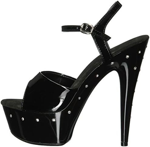 Ellie Shoes Women's 609-sparky Platform Dress Sandal, Black, 8 US/8 M US | Image 6