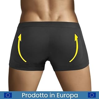 ARIUS Mutande con Cuscinetti con Imbottitura Posteriore - Mutanda Imbottita Glutei - per Aumentare Il Volume e Le Dimensioni dei Glutei - Men’s Padded Buttocks - Men's Shapewear (M)