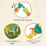 B. zabawki B. - Pop & Catch 2 4 Gry kulkowe dla dzieci - Aktywność na zewnątrz - 3 lata + - Pop 'n' Launch, BX2274Z