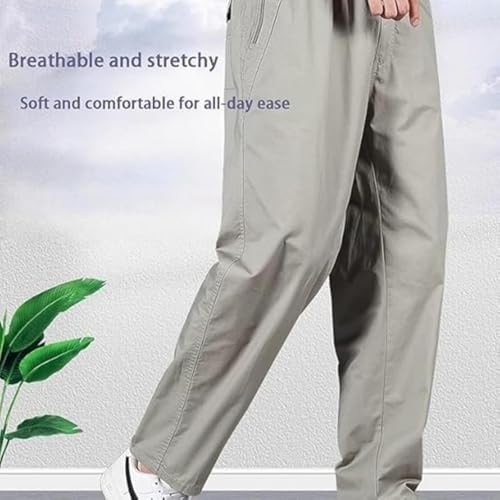 Puliam Mens Stretch Pants, Bromute Pants for Men, Easetactic - Flex Fit Zipper-Pocket Durable Pants3