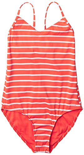 Roxy Girls' Kinda Savage One Piece Swimsuit, Deep Sea Coral, 14