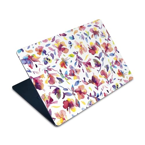 Skin MacBook Air 15 M2 2023 Ninola Hibiscus Aqueux Autocollant Vinyle pour Ordinateur Apple