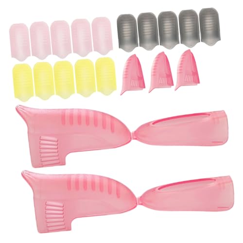 TOVINANNA 20pcs Nail Clip Remover Wrap Tool for Gel Polish All Finger for Home Nail Care Compatible with Any
