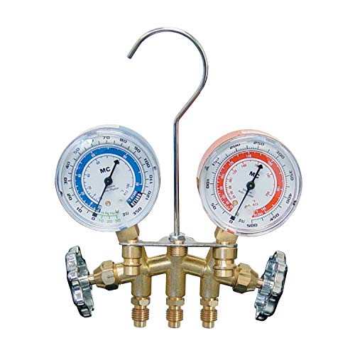 Mastercool (66661) Brass Manifold Gauge Set