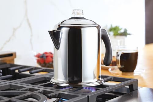 Farberware Classic Stainless Steel Yosemite 12-Cup Coffee Percolator - image 2
