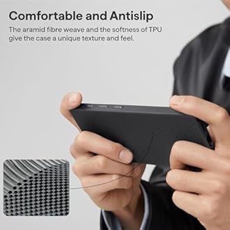 PITAKA for S25 Ultra Case, 6.9 Inch, Compatible with Magnetic, PinButton Case For Samsung Galaxy S25 Ultra,1500D Aramid Fiber Made [MagEZ Case 5- Black/Grey]