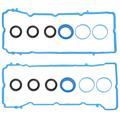 Image of Sorello Engine Valve Cover Gasket Set Compatible with Chrysler 300 Town & Country Dodge Charger Grand Caravan Jeep Cherokee Wrangler Volkswagen Routan 3.6L - Replace VS50805R