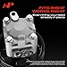 A-Premium Power Steering Pump, with Pulley, Compatible with Infiniti G25 2011-2012, M35 2006 2007 2008, 2.5L 3.5L, Replace # 49110JK000