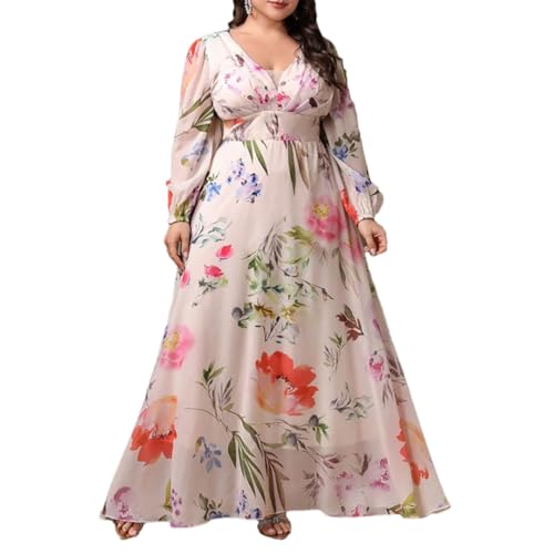 Dresses for Women Chic Slim Mesh Holiday Fashion Floral Design