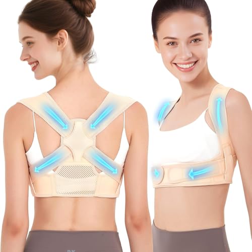 CUETWT Posture Corrector for Women and Men, Adjustable Back Brace