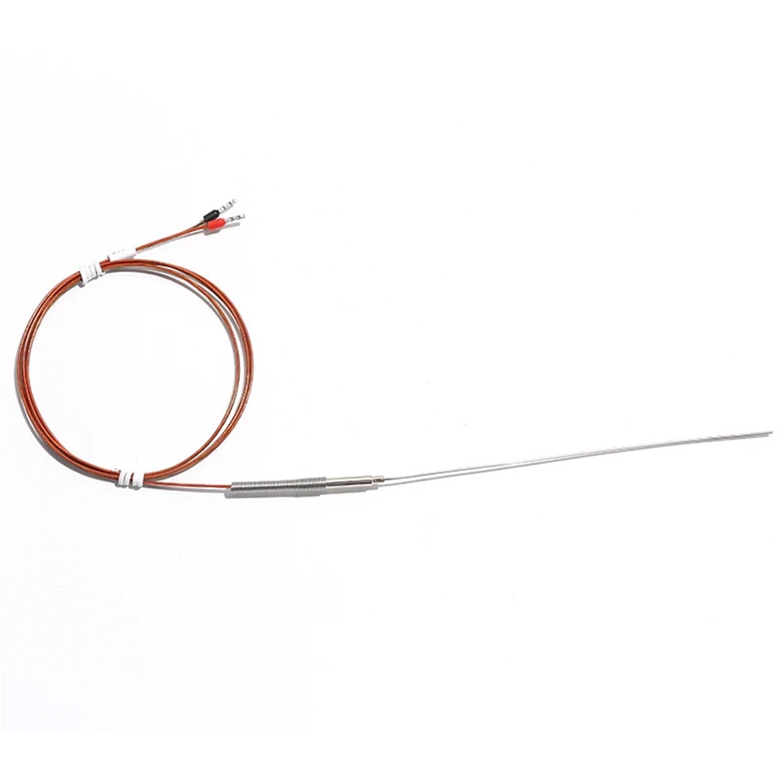 1 szt. J typ Runner Termopara wysokotemperaturowa sonda igłowa 1,0 mm sonda opancerzona termometr 1,5 mm metalowa głowica (sonda 1,0 x 150 mm 1,5 m)